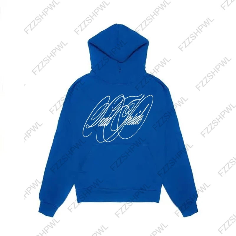 Unisex Hip Hop Oversized Y2K Hooded sweatshirt Punk Harajuku Letter Print Casual Hoodie sweatshirt Rock Goth Streetwear Pullover