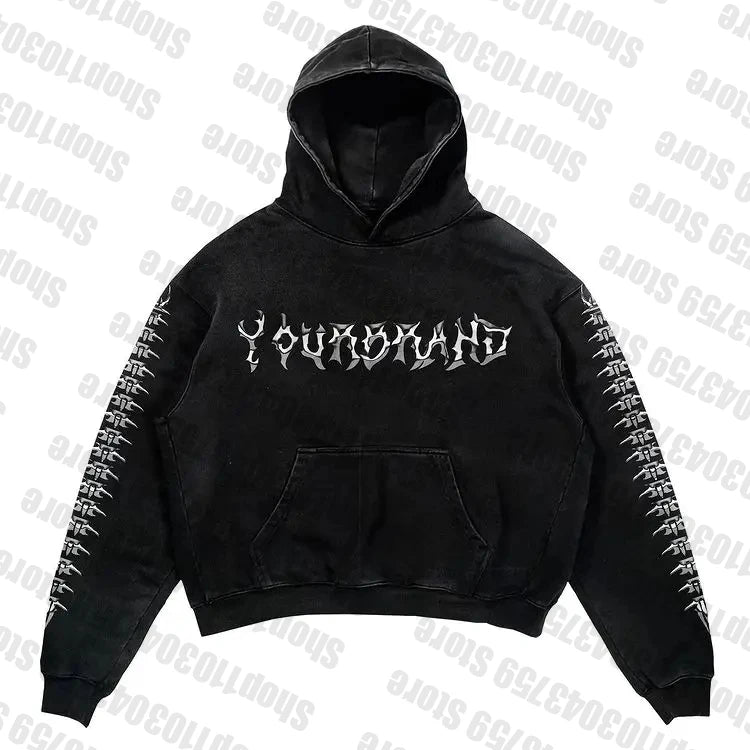 Women's Hoodie Y2k Zip Up Hoodie Hoodies Pullover Womens Clothing Vintage emo Oversize Sweatshirt Top Woman Clothes Halloween