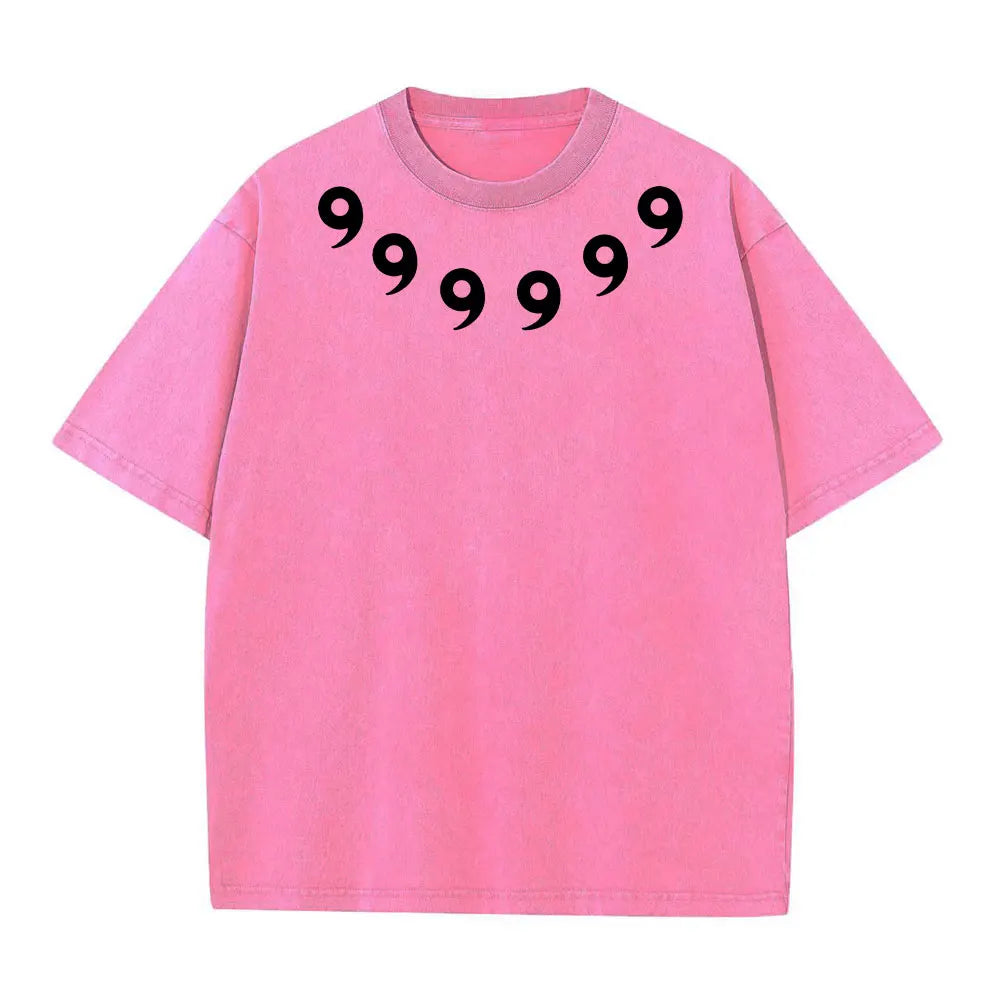 Graphic Print Vintage Washed Tshirt Men Women 100% Cotton Harajuku Streetwear Hip Hop T-Shirt Summer Short Sleeve Top Tee