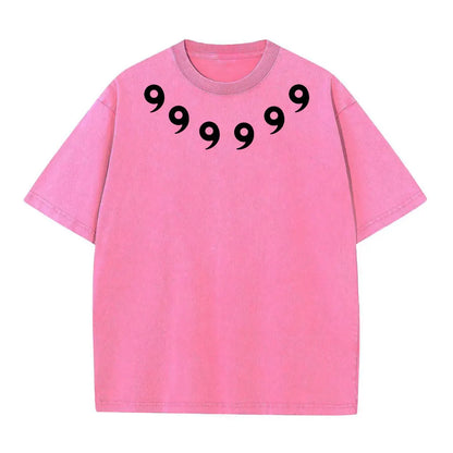Graphic Print Vintage Washed Tshirt Men Women 100% Cotton Harajuku Streetwear Hip Hop T-Shirt Summer Short Sleeve Top Tee