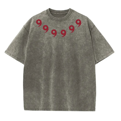 Graphic Print Vintage Washed Tshirt Men Women 100% Cotton Harajuku Streetwear Hip Hop T-Shirt Summer Short Sleeve Top Tee