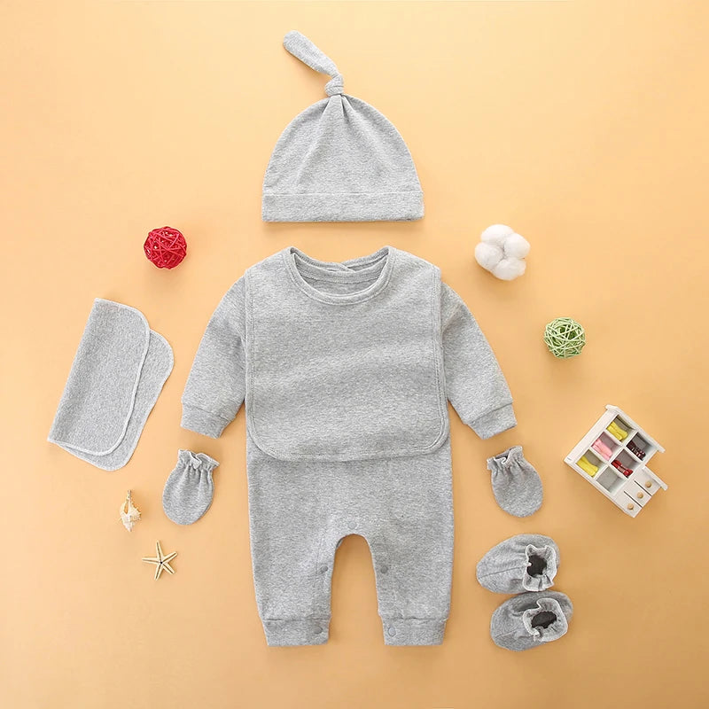 Set of clothes for newborn baby, pure cotton, full moon gift