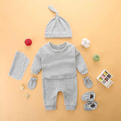 Set of clothes for newborn baby, pure cotton, full moon gift