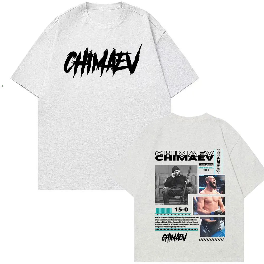 Khamzat Chimaev Graphic Cover T Shirts Men Women Summer Fashion Hip Hop Trending T-shirts High Quality Oversized Comfort T-shirt