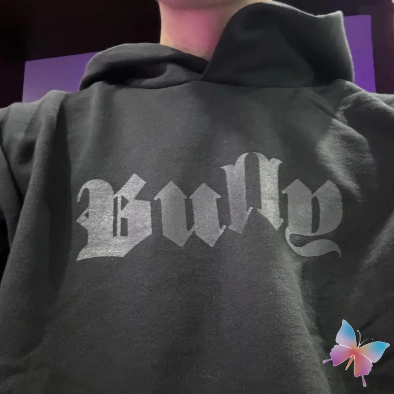 Oversized American Kanye BULLY Hoodies High Quality Letter Print Fleece Hooded Sweatshirts Hiphop Street Casual Men Women Hoodys