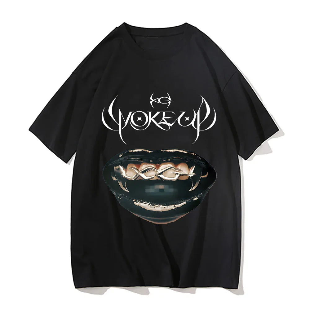 Xg Woke Up T-shirts HipHop R&B Pop Girls Band Printing Tee-shirts Women Men New Song Album Graphic Print Tshirts Short Sleeve