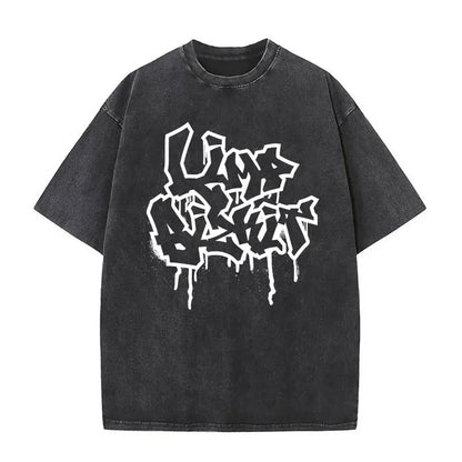 Y2k Tshirt Men Clothing Washed Vintage Rock Band Limp Bizkit Album Graphic 2025 Mens Clothes Tee Shirt Homme Graphic TShirts Men