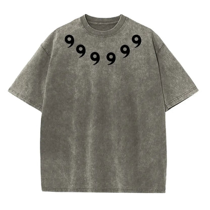 Graphic Print Vintage Washed Tshirt Men Women 100% Cotton Harajuku Streetwear Hip Hop T-Shirt Summer Short Sleeve Top Tee