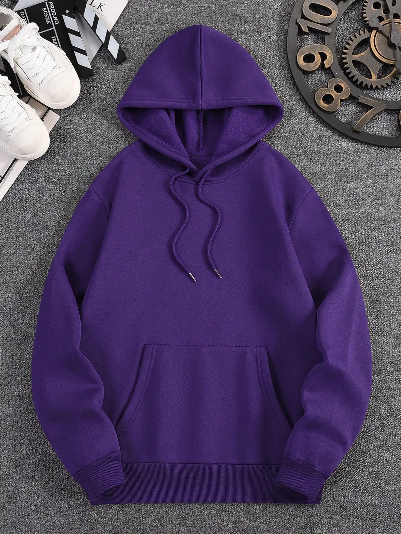 2025 Spring and Autumn Long sleeved Men's Slogan and Skull Printed Hoodie Multi functional Comfortable Daily Sweater