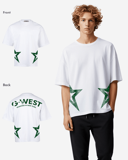 G West Oversized Cricket Pakistan Arch Logo T-Shirt Mens